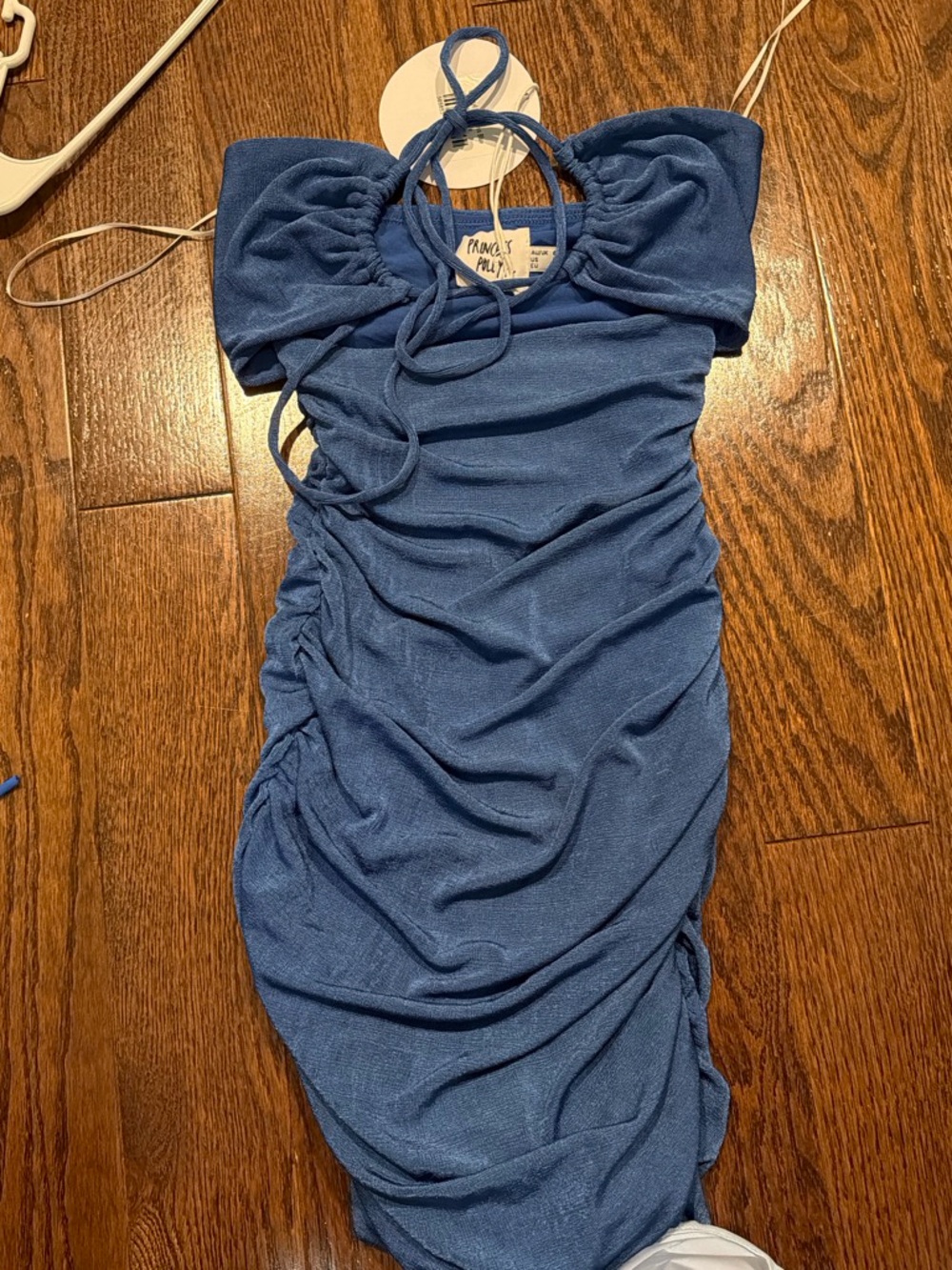 Princess Polly Blue Ruched Midi Dress